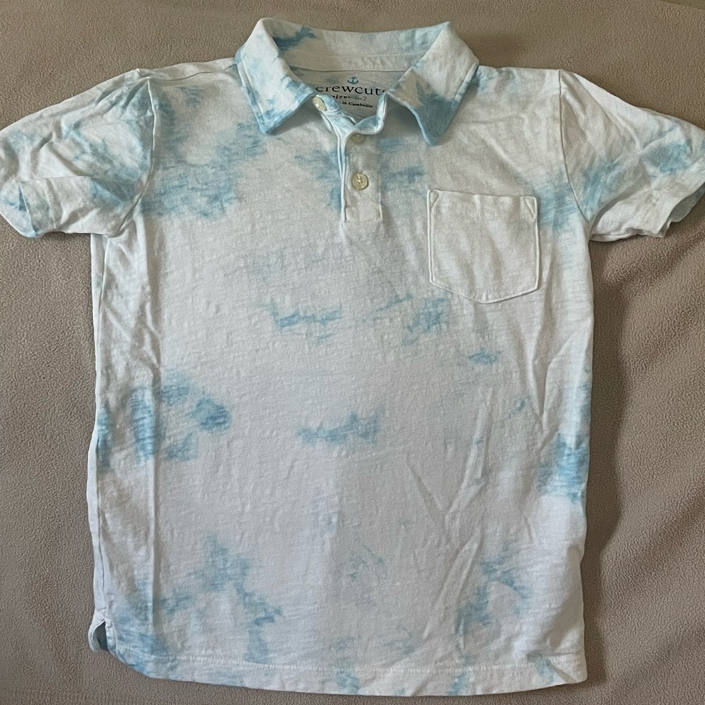 Crewcuts Light Blue Tie-Dye Shirt
